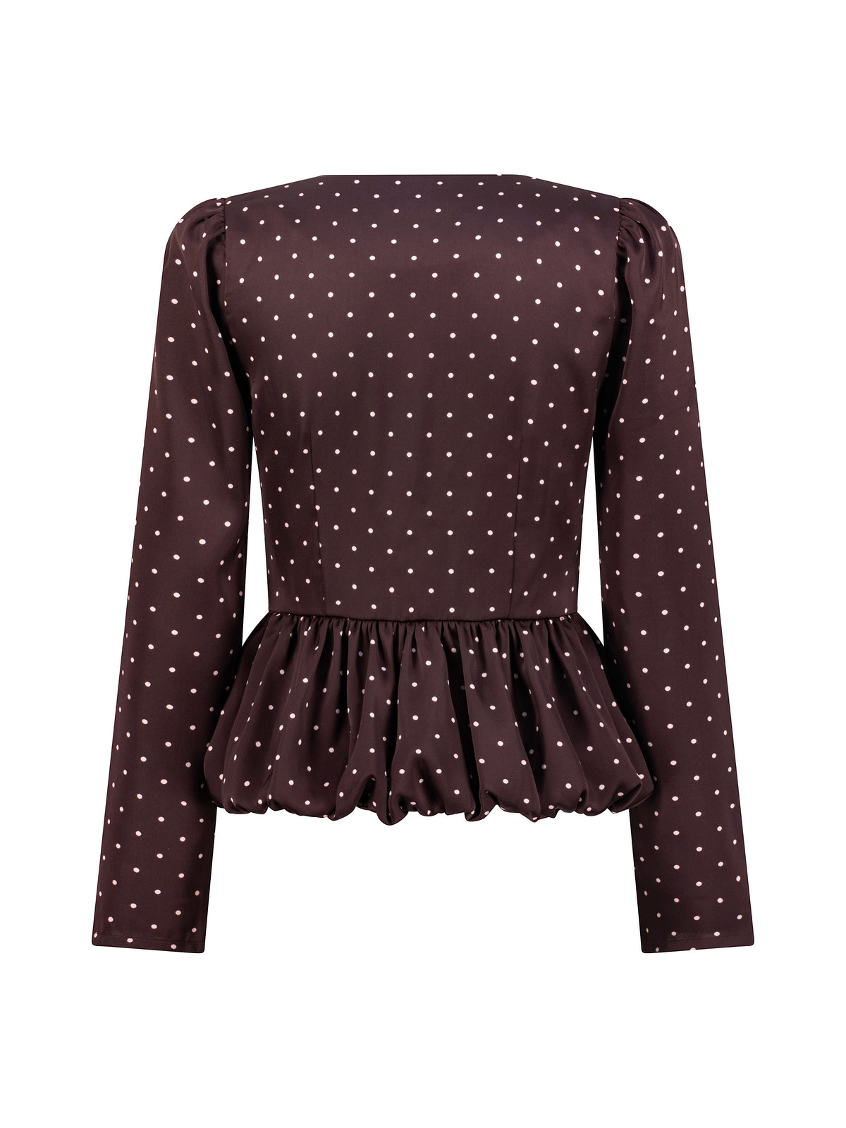 Blusa de lunares Alexandra | Merlot