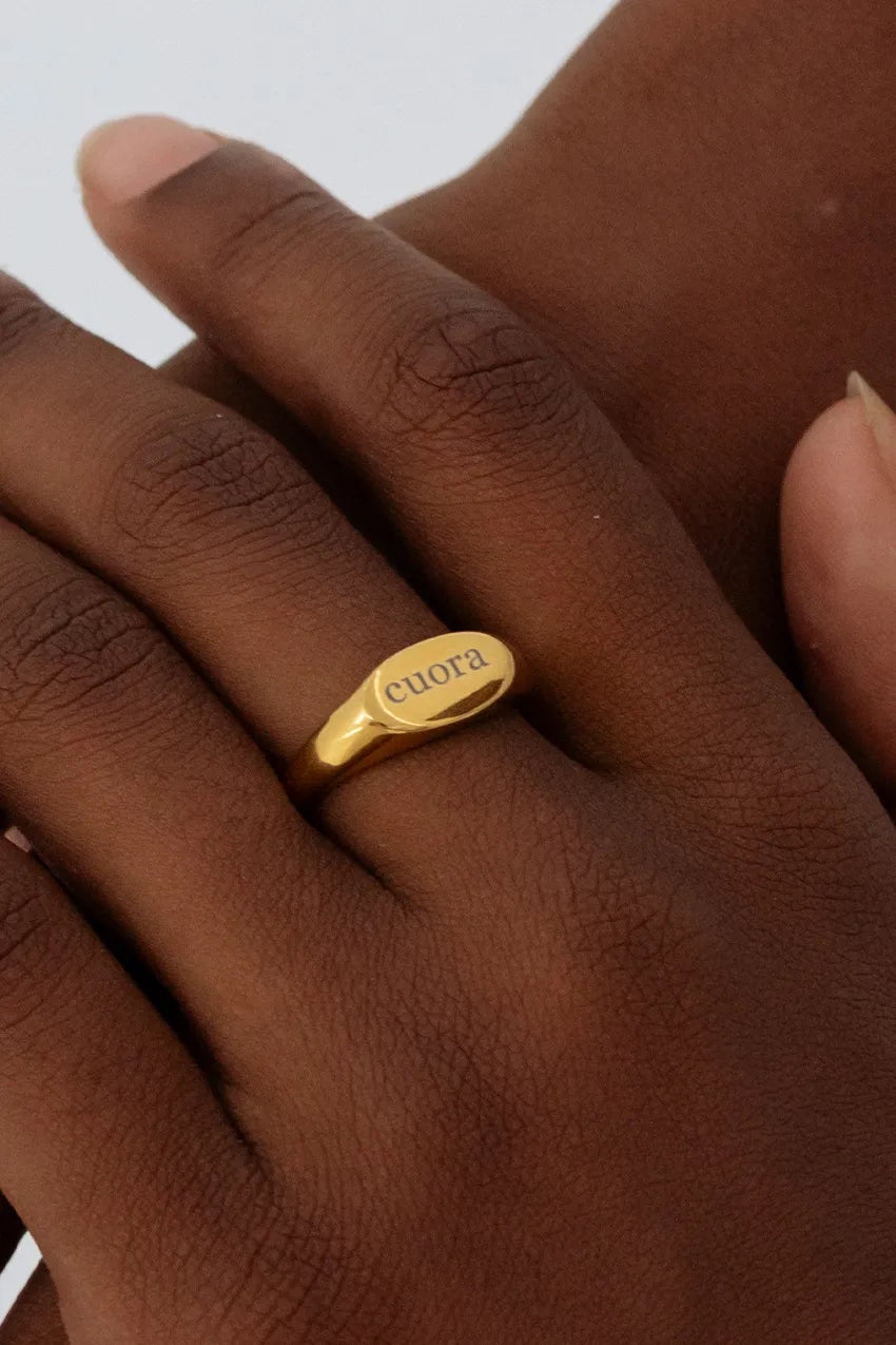 Anillo ovalado personalizable