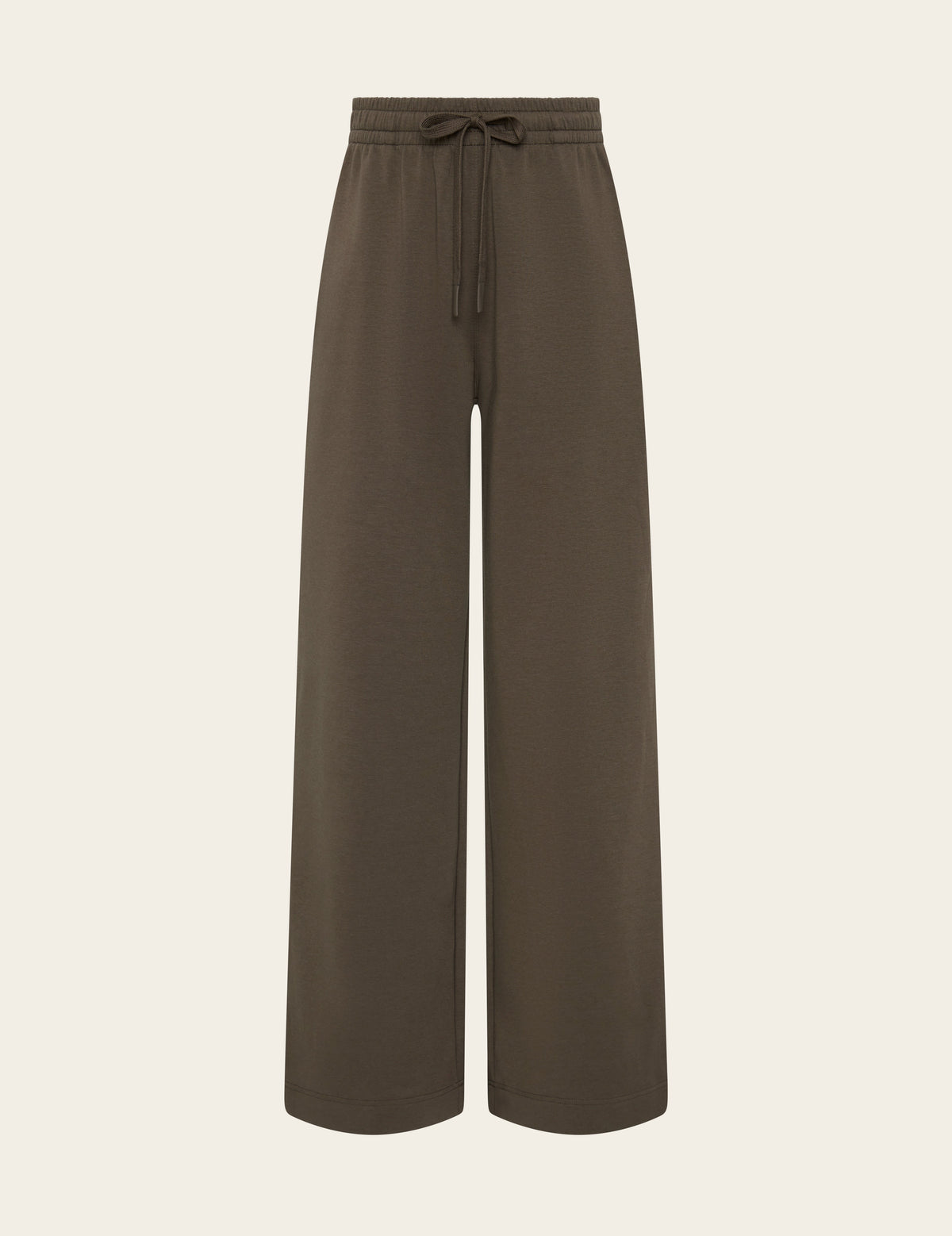 Pantalones deportivos de pierna recta para mujer - color ostrа