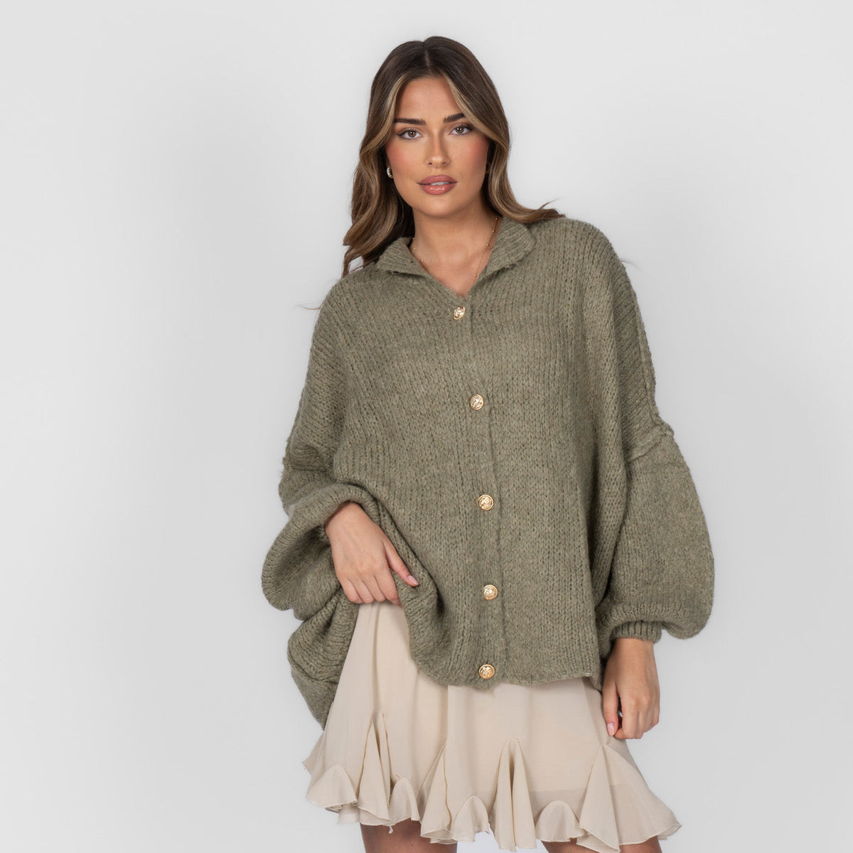 Cardigan Falda