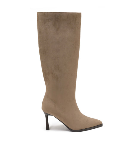 Tacones kitten de ante Maren en topo