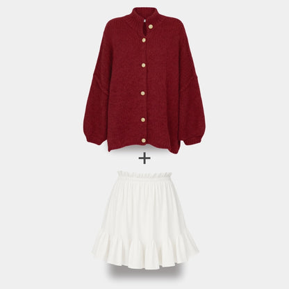 Cardigan Falda