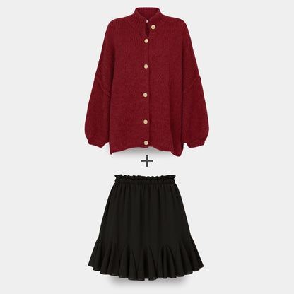 Cardigan Falda