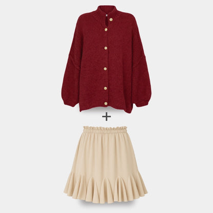 Cardigan Falda