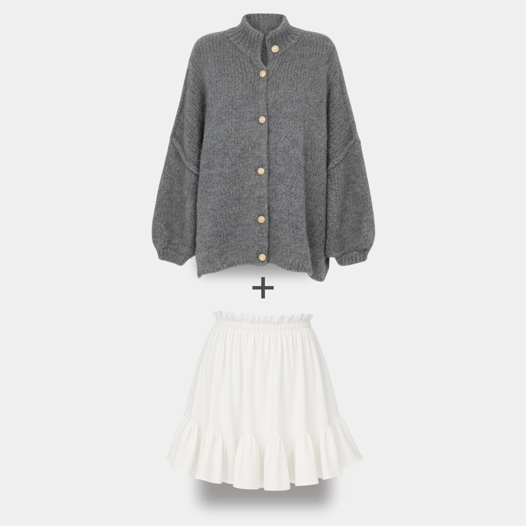 Cardigan Falda