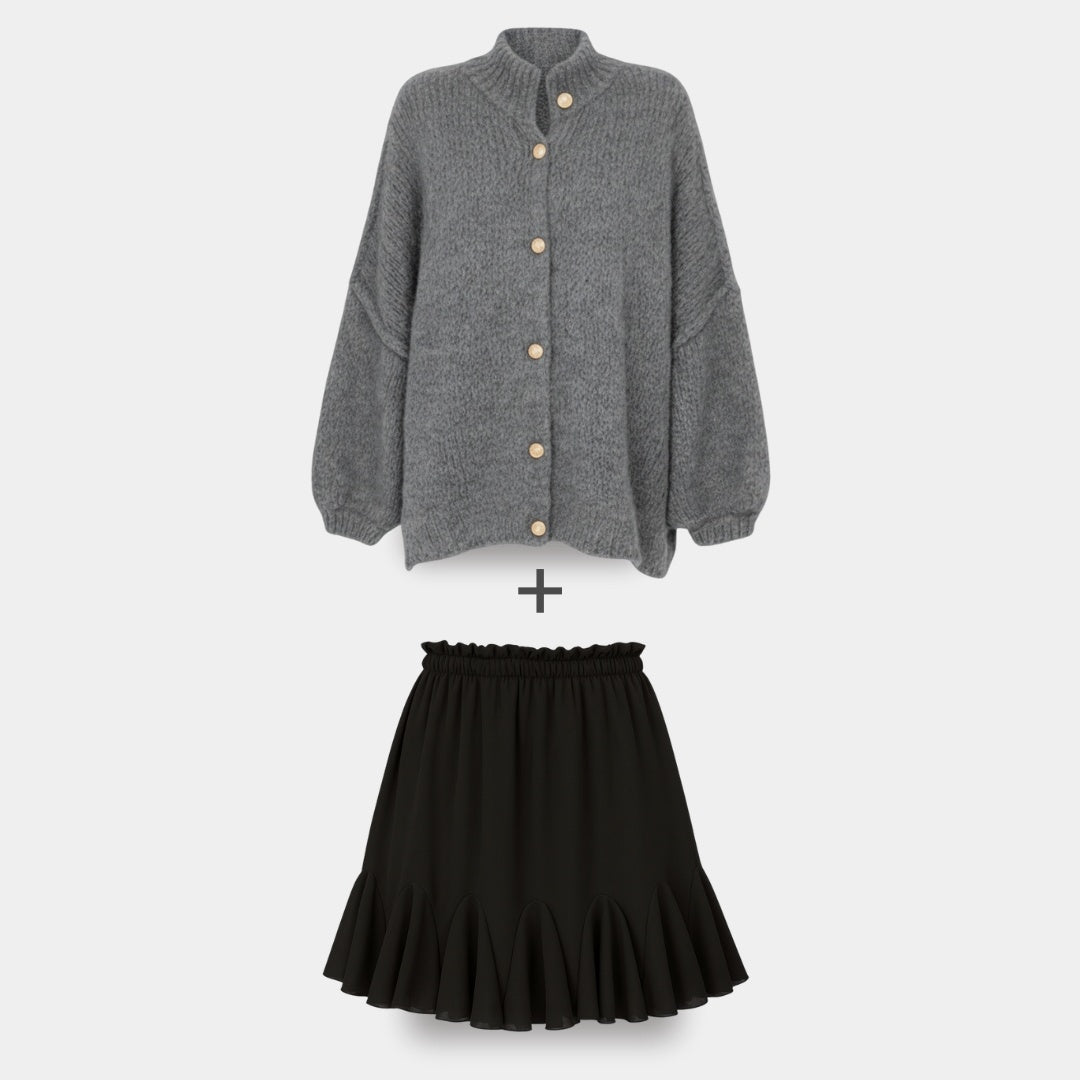 Cardigan Falda