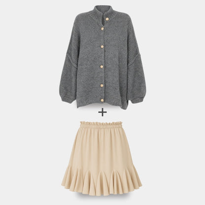 Cardigan Falda