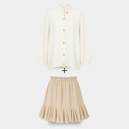 Cardigan Falda