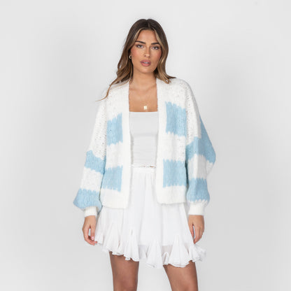 Bold Stripes Oversized Cardigan