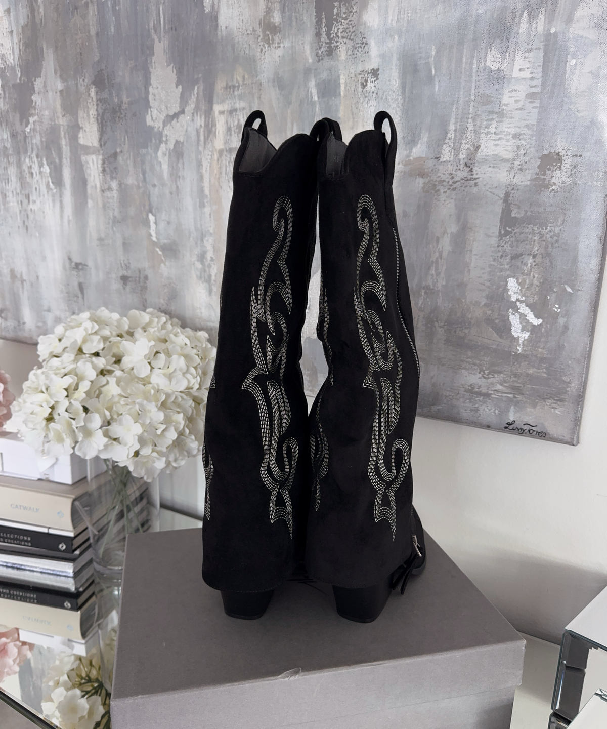 Botas de cowboy Lavinia negras