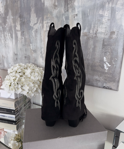Botas de cowboy Lavinia negras