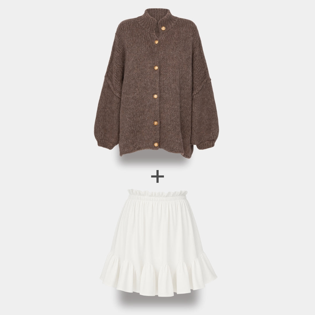 Cardigan Falda