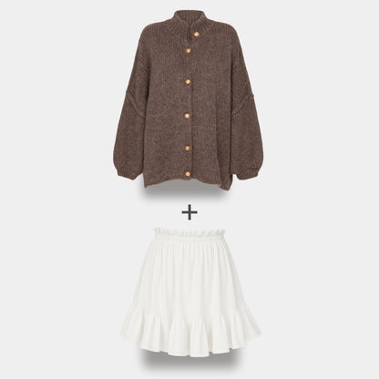 Cardigan Falda