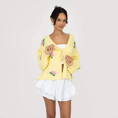 Rose Cardigan with Bows