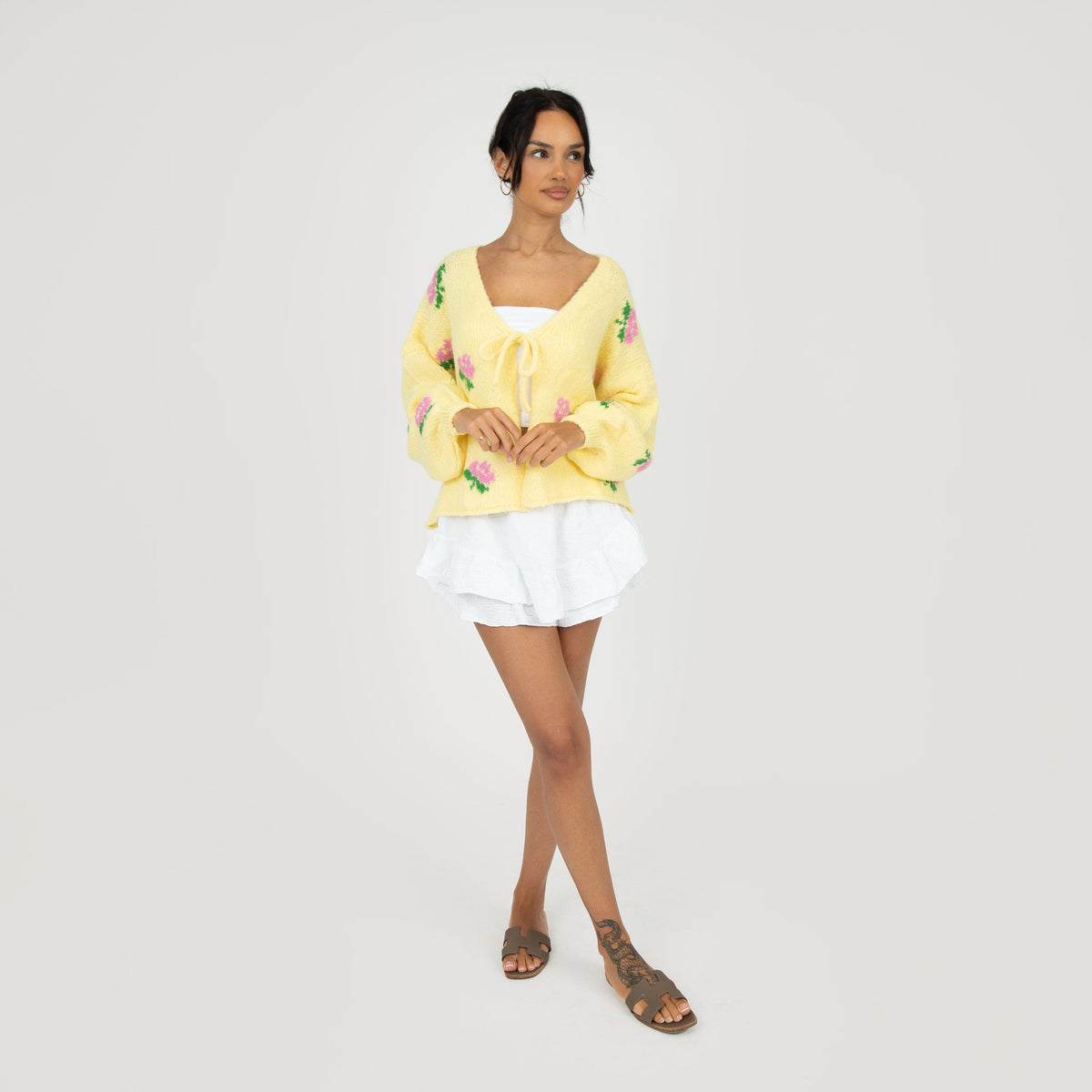 Rose Cardigan with Bows