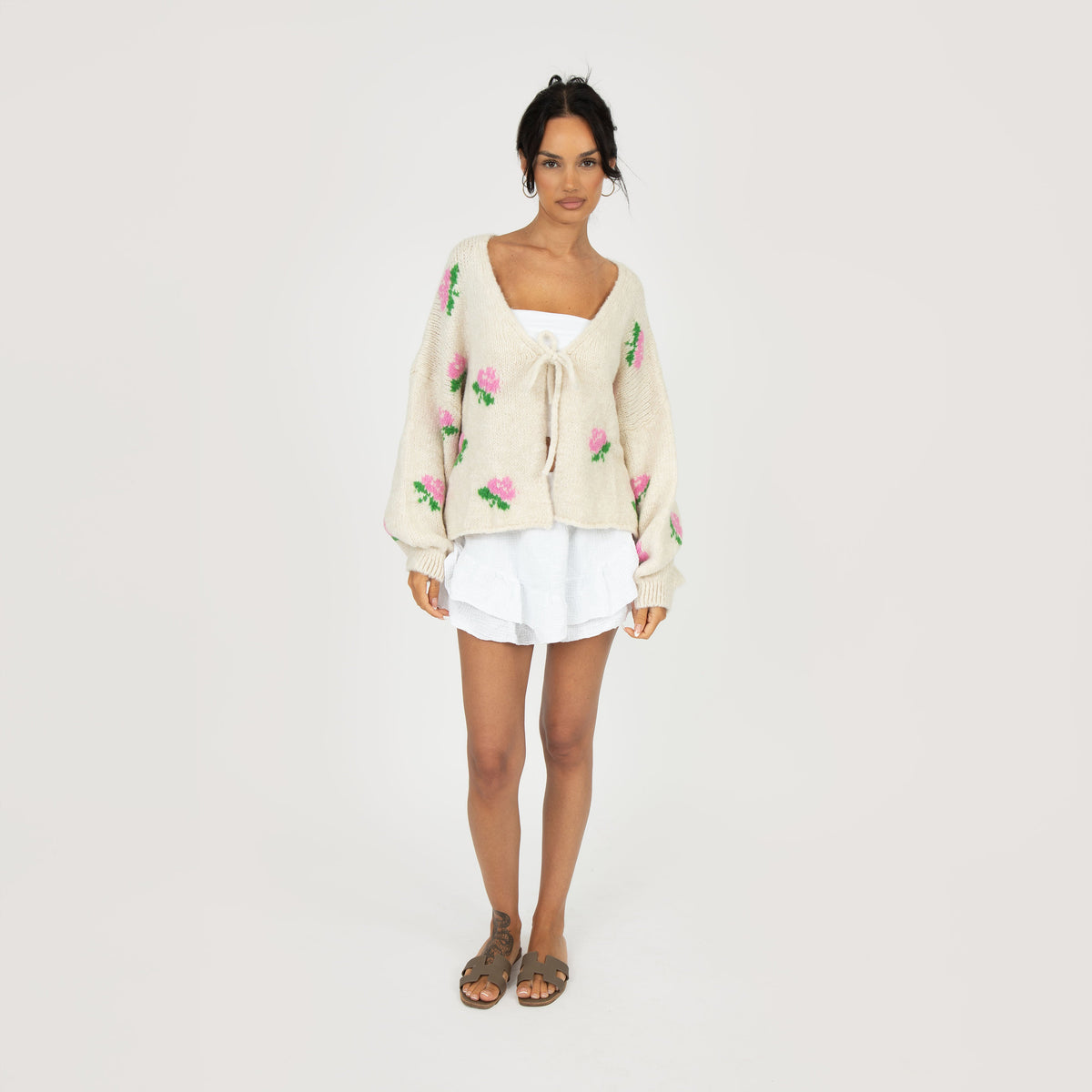 Rose Cardigan with Bows