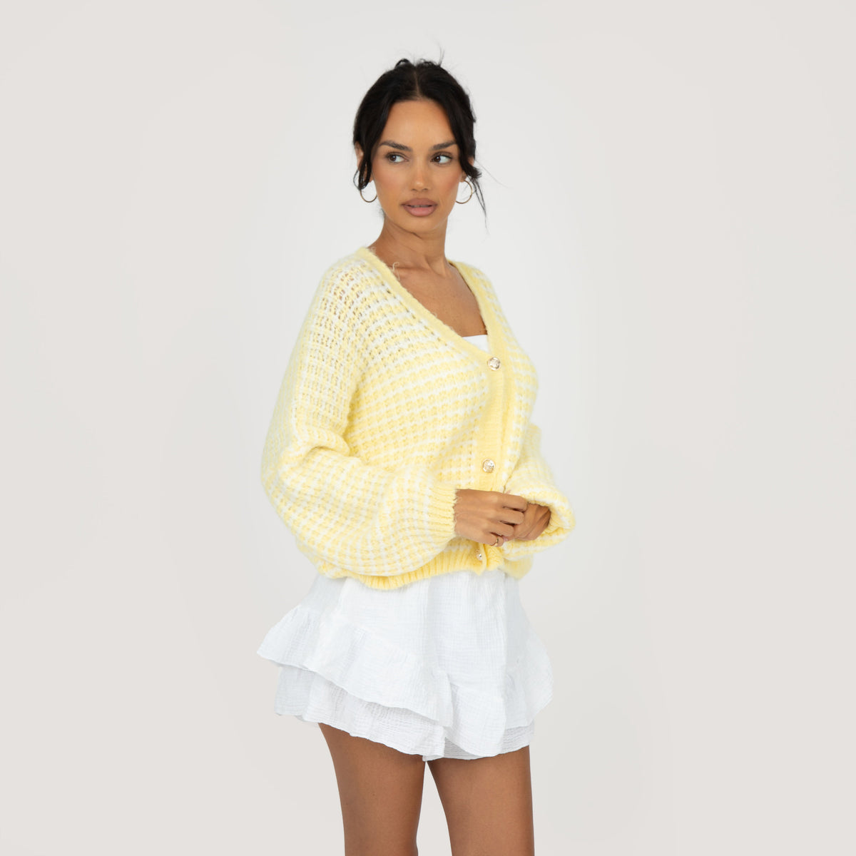 Oversized Waffle Knit Cardigan