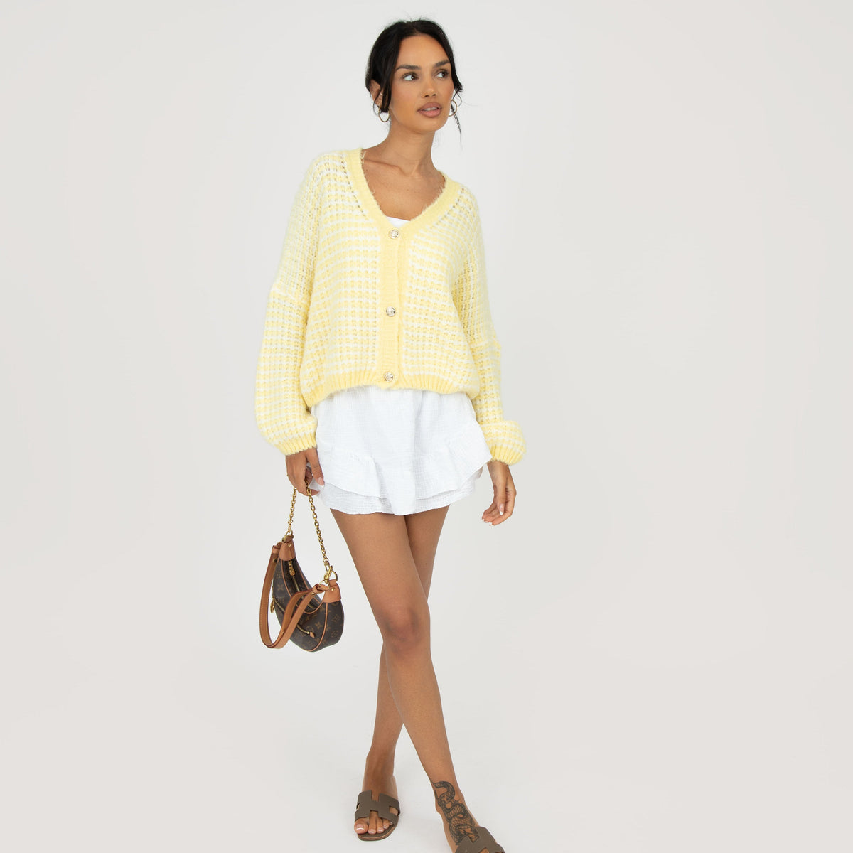 Oversized Waffle Knit Cardigan