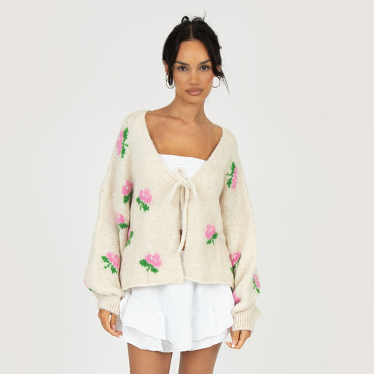 Rose Cardigan with Bows