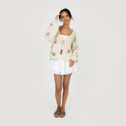 Rose Cardigan with Bows