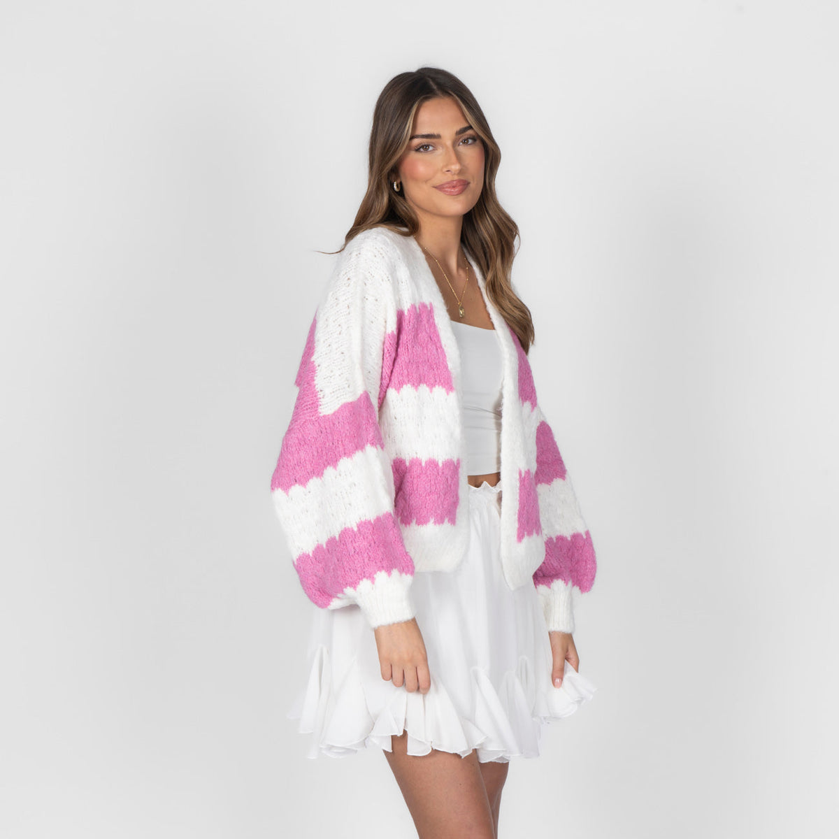 Bold Stripes Oversized Cardigan