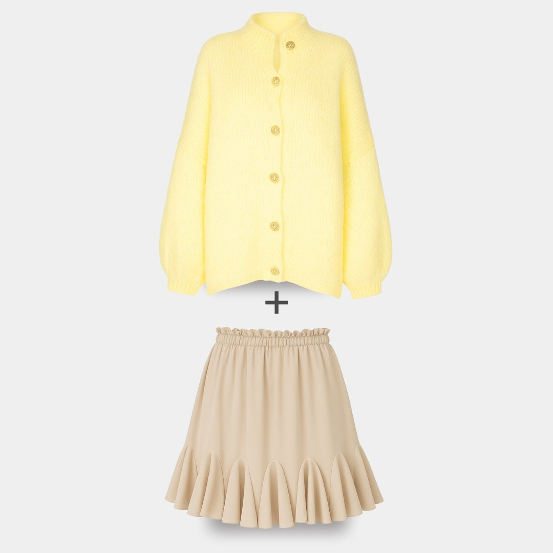 Cardigan Falda