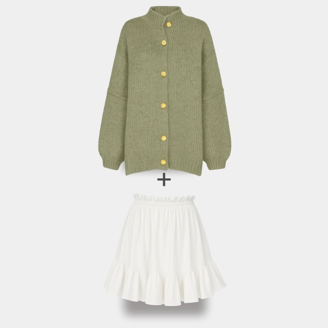 Cardigan Falda