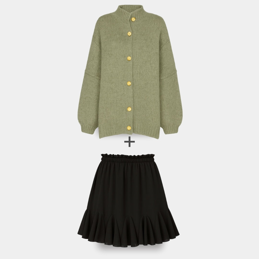 Cardigan Falda