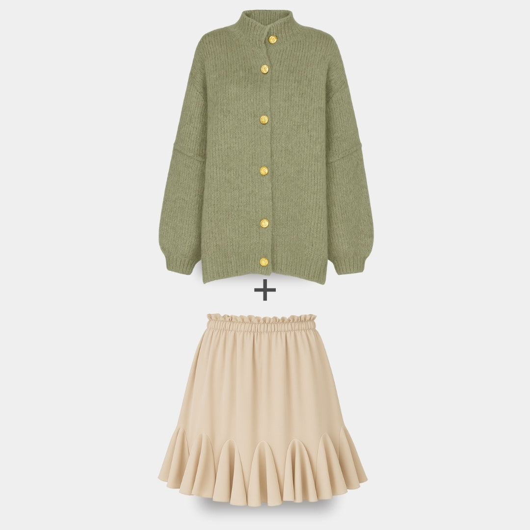Cardigan Falda