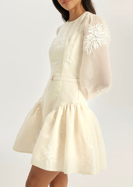 Vestido Seraphine con bordados elegantes | Vainilla