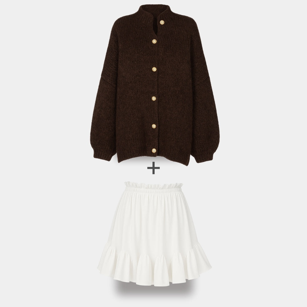 Cardigan Falda