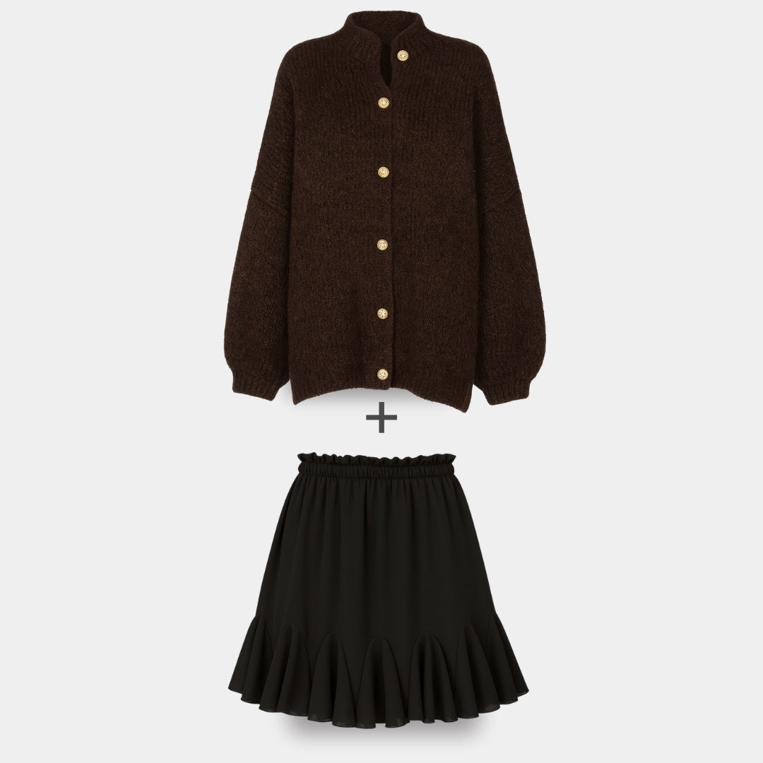 Cardigan Falda