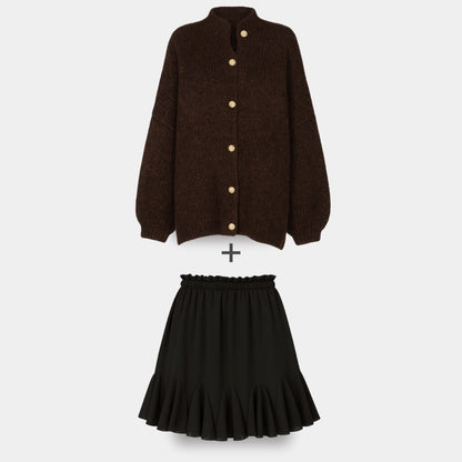 Cardigan Falda