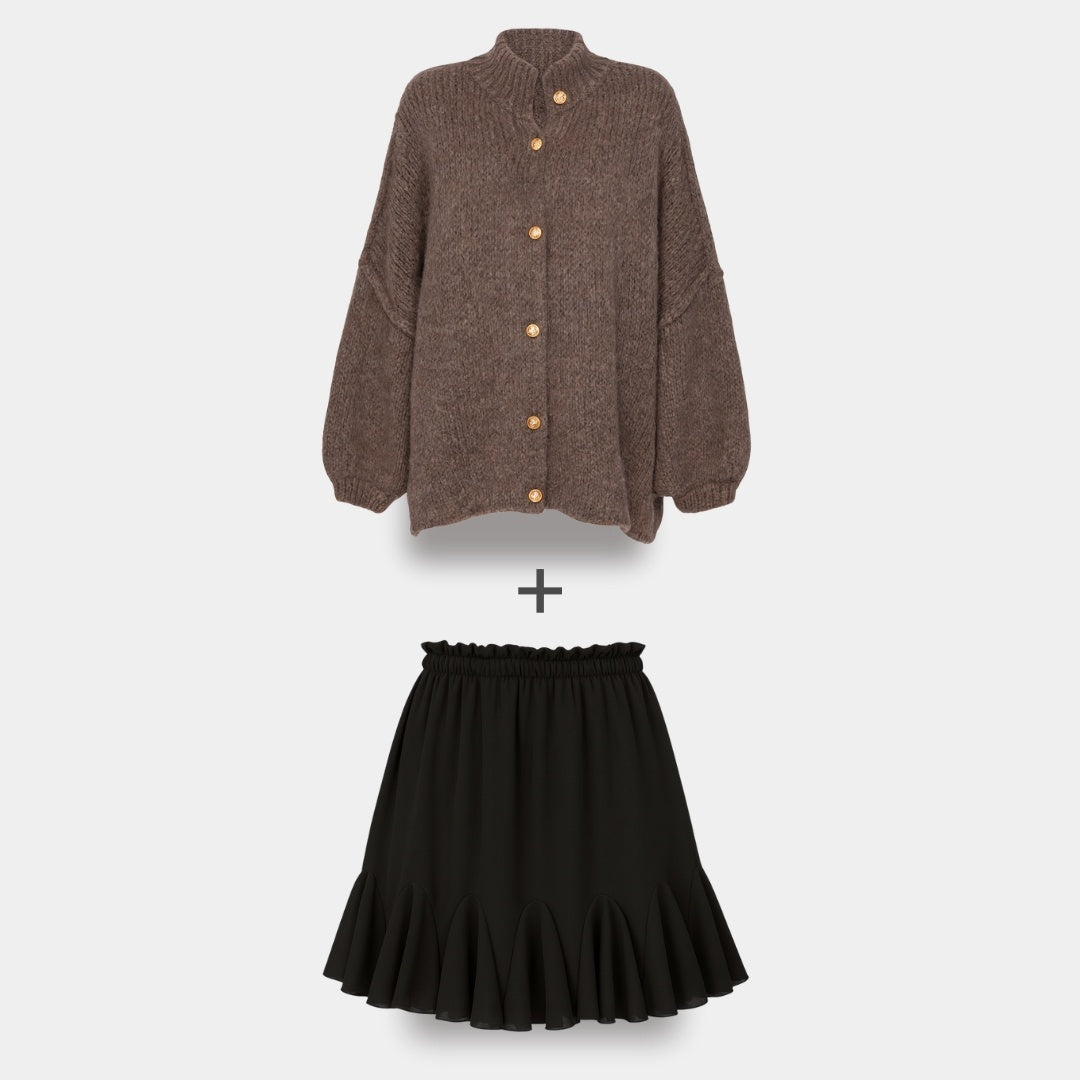 Cardigan Falda