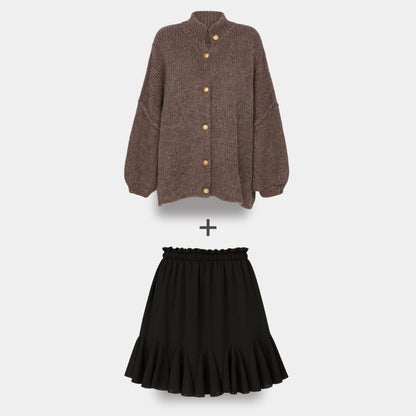 Cardigan Falda