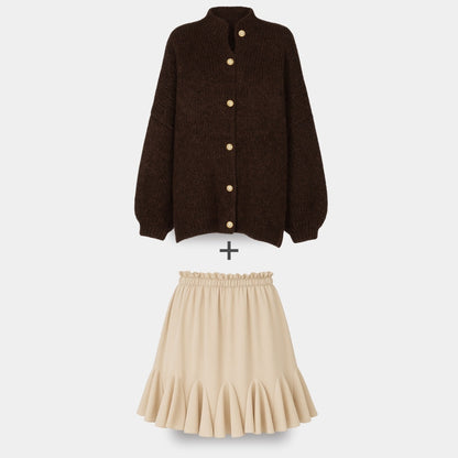 Cardigan Falda