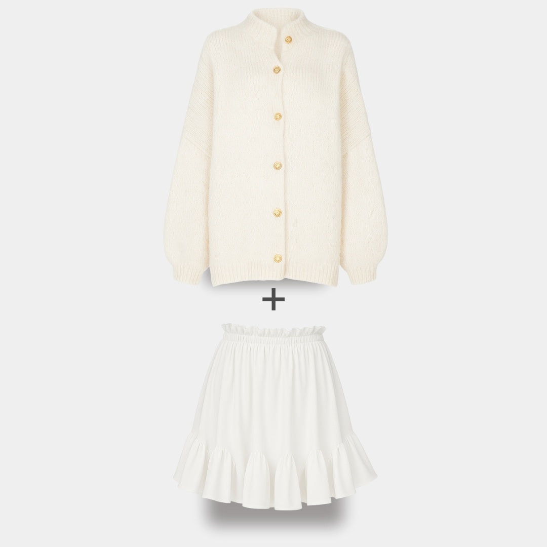 Cardigan Falda