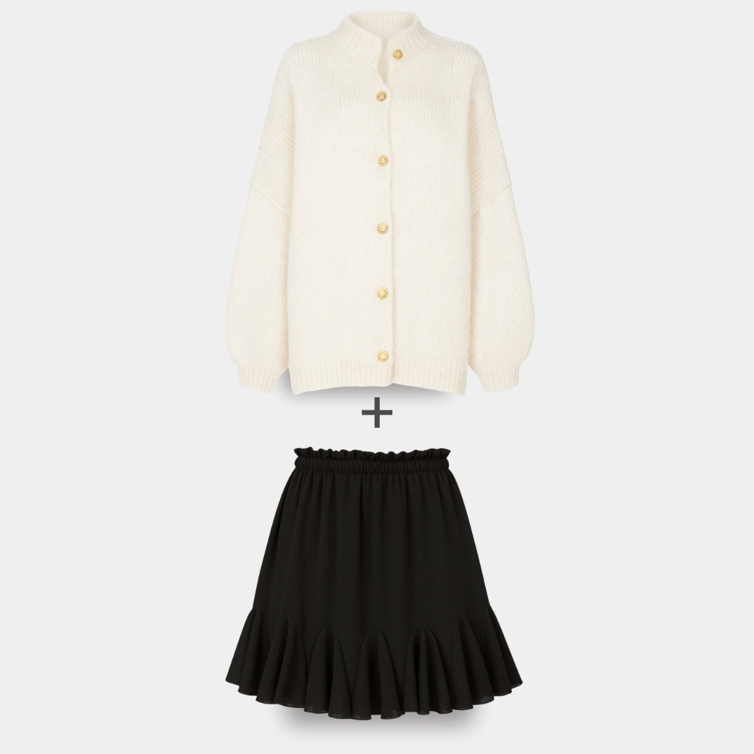 Cardigan Falda