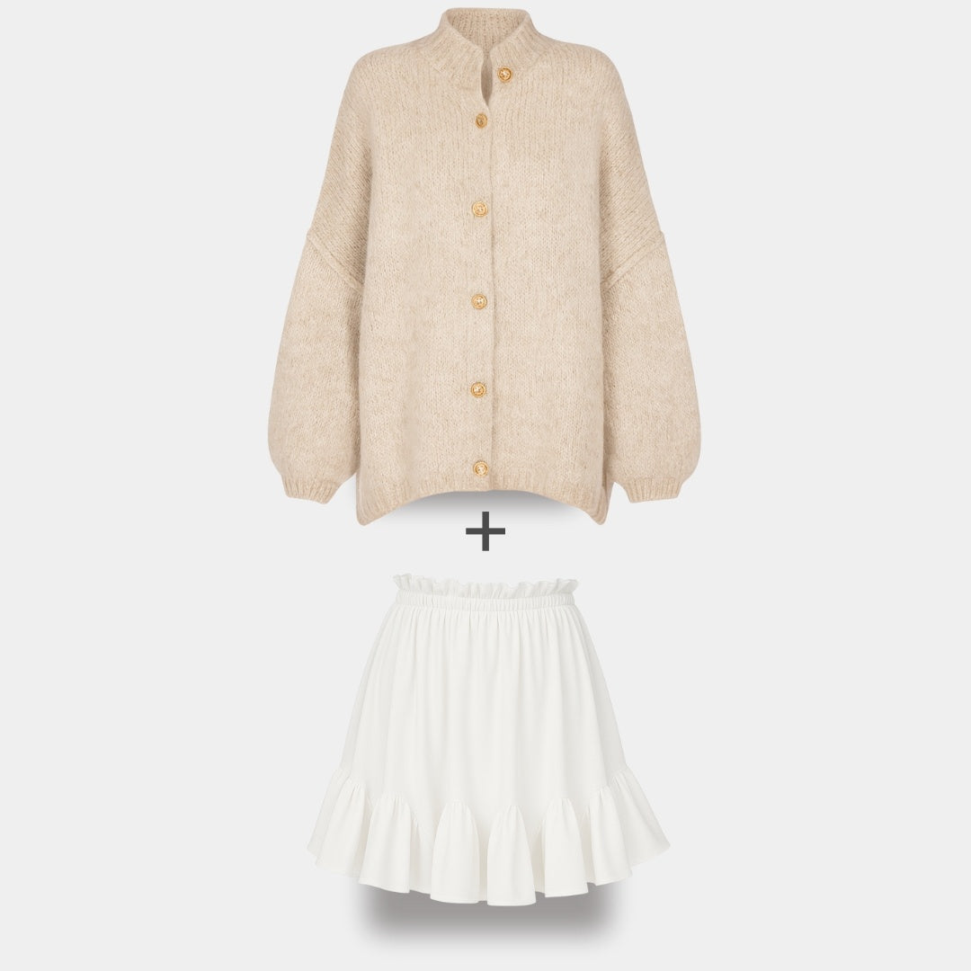 Cardigan Falda