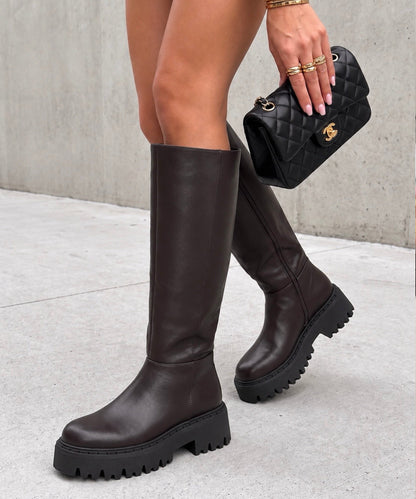 Botas chunky Elina marrones