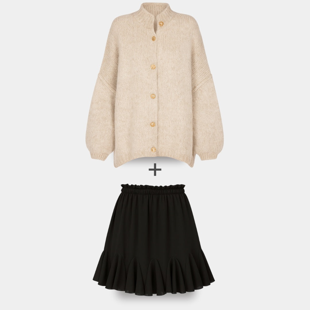 Cardigan Falda