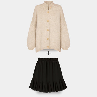 Cardigan Falda