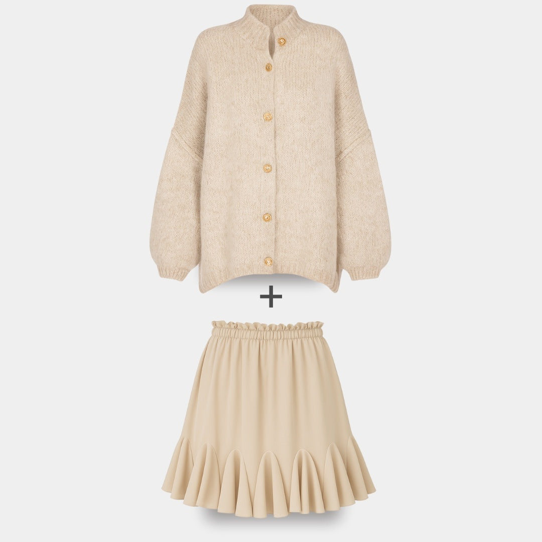 Cardigan Falda
