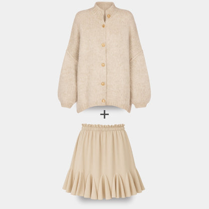 Cardigan Falda