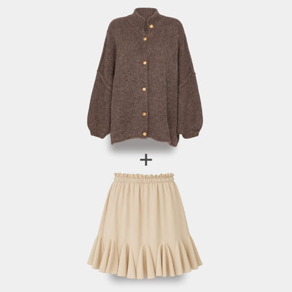 Cardigan Falda