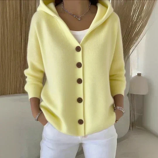 Zoé | Cardigan in Maglia con Cappuccio
