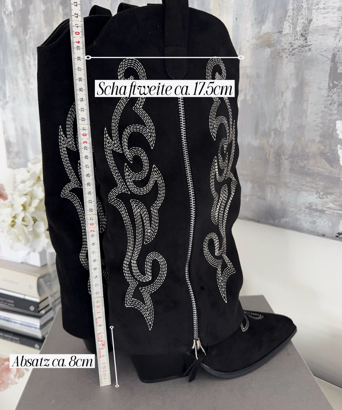 Botas de cowboy Lavinia negras