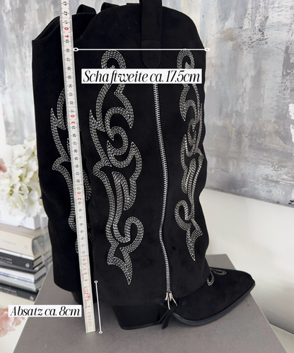 Botas de cowboy Lavinia negras