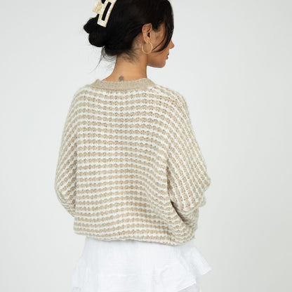 Oversized Waffle Knit Cardigan