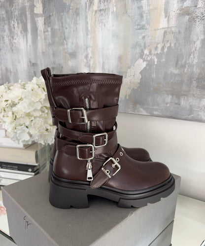 Botas biker Bellina marrón
